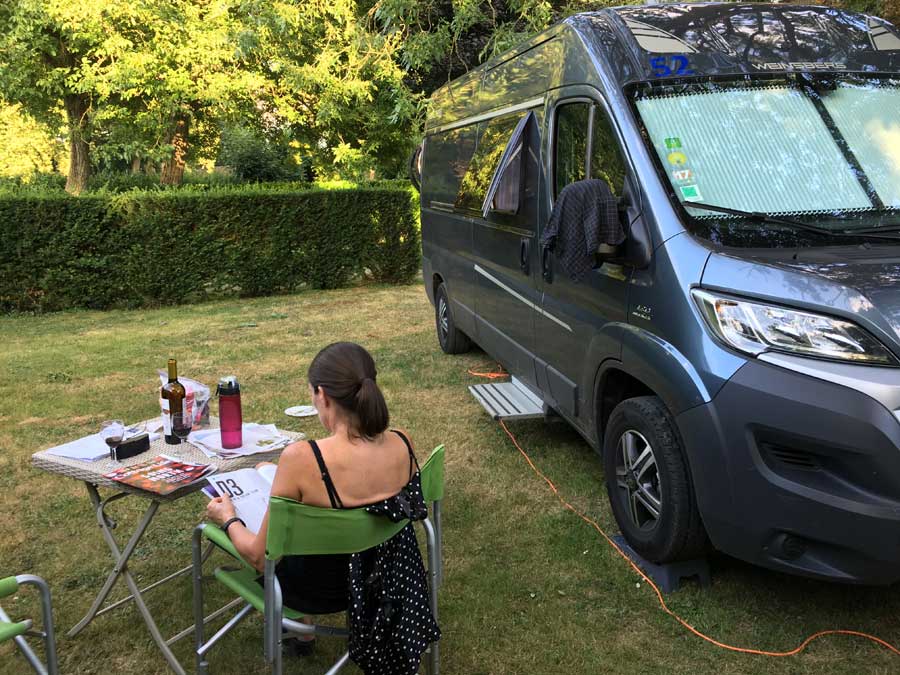 You will often be the only campervan spending the night at a France Passion stop